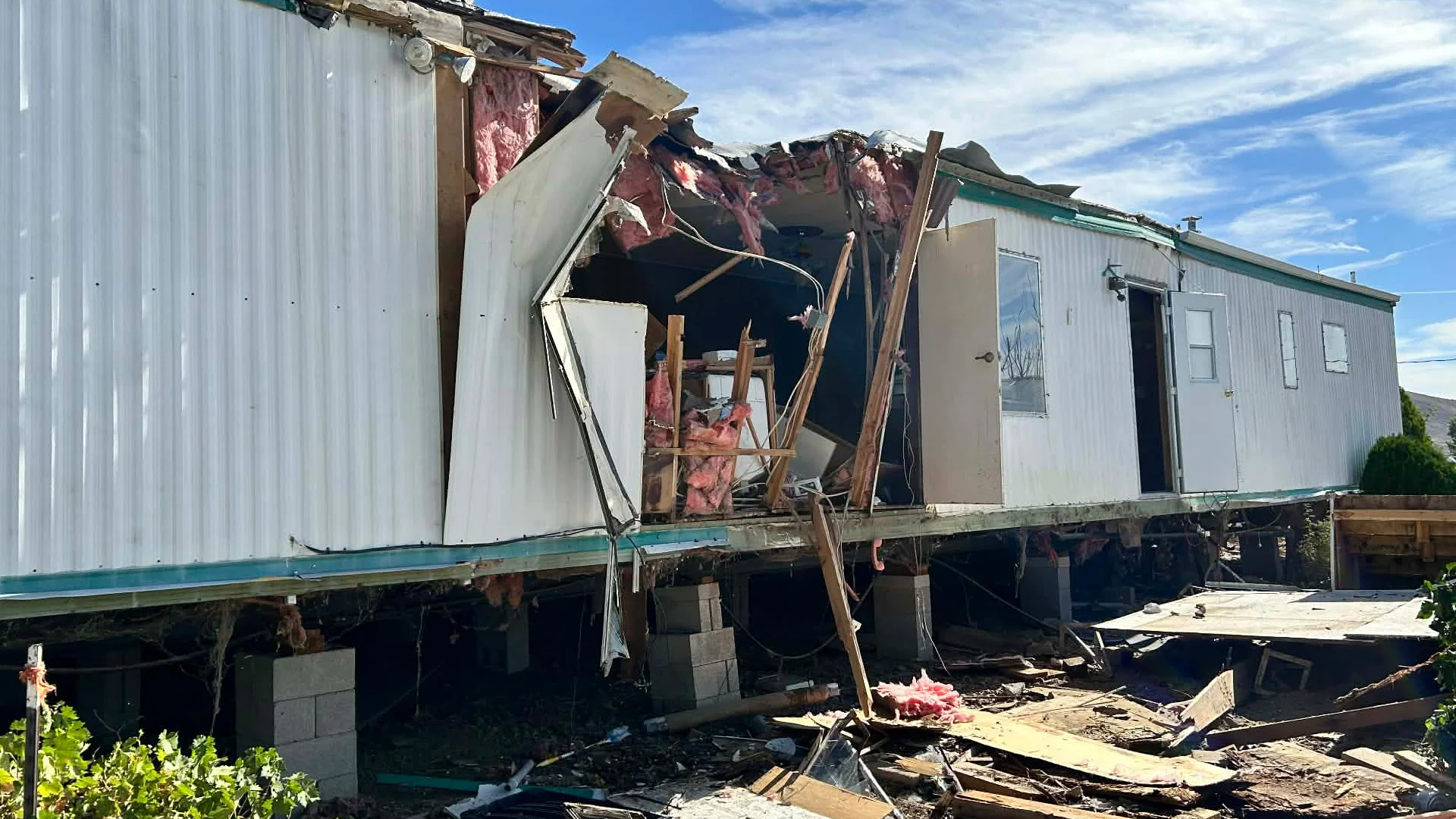 Mobile home demolition project in Carson City Nevada