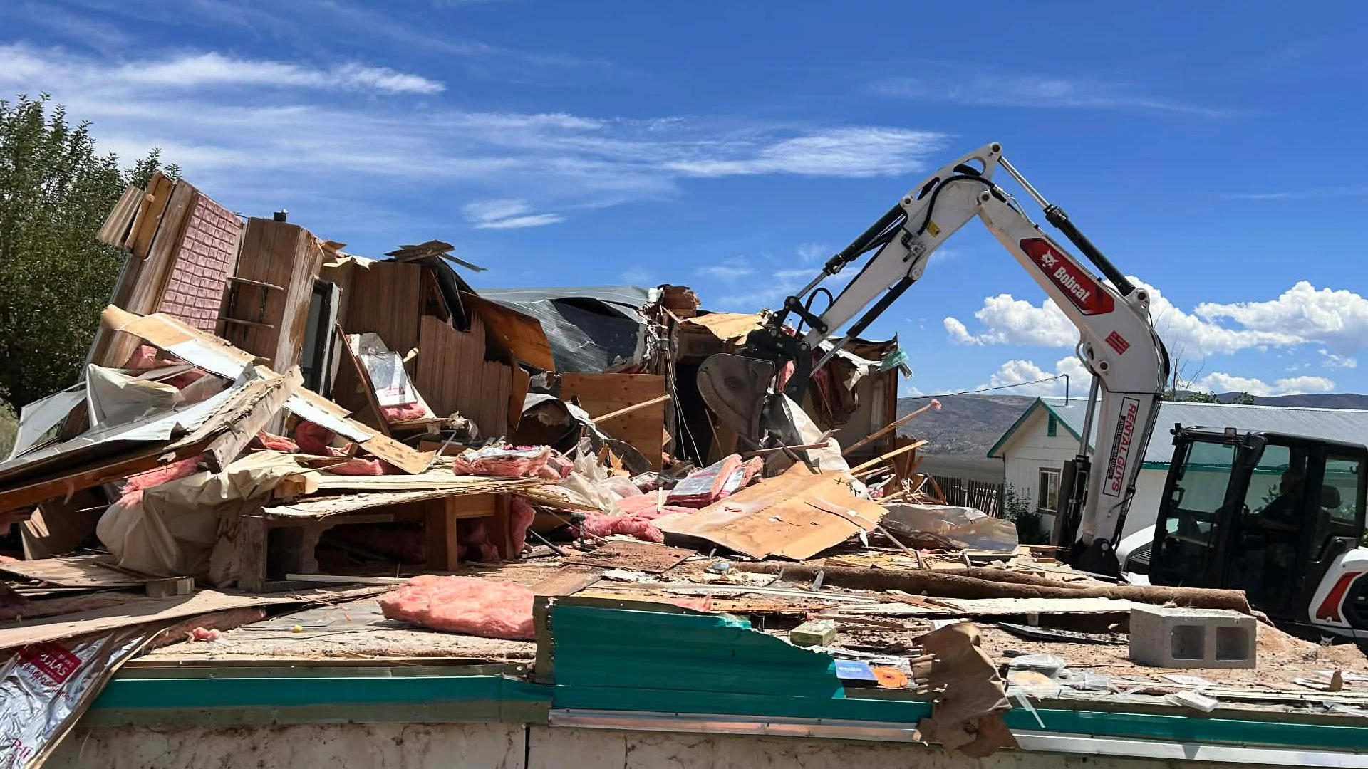 Residential demolition project in Carson City Nevada
